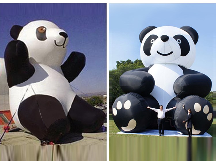 达日充气熊猫展示